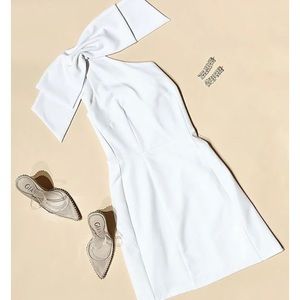 Gianni Bini - One Bow Shoulder Sleeveless Mini Dress